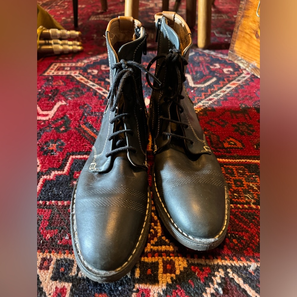 French leather boots TBS